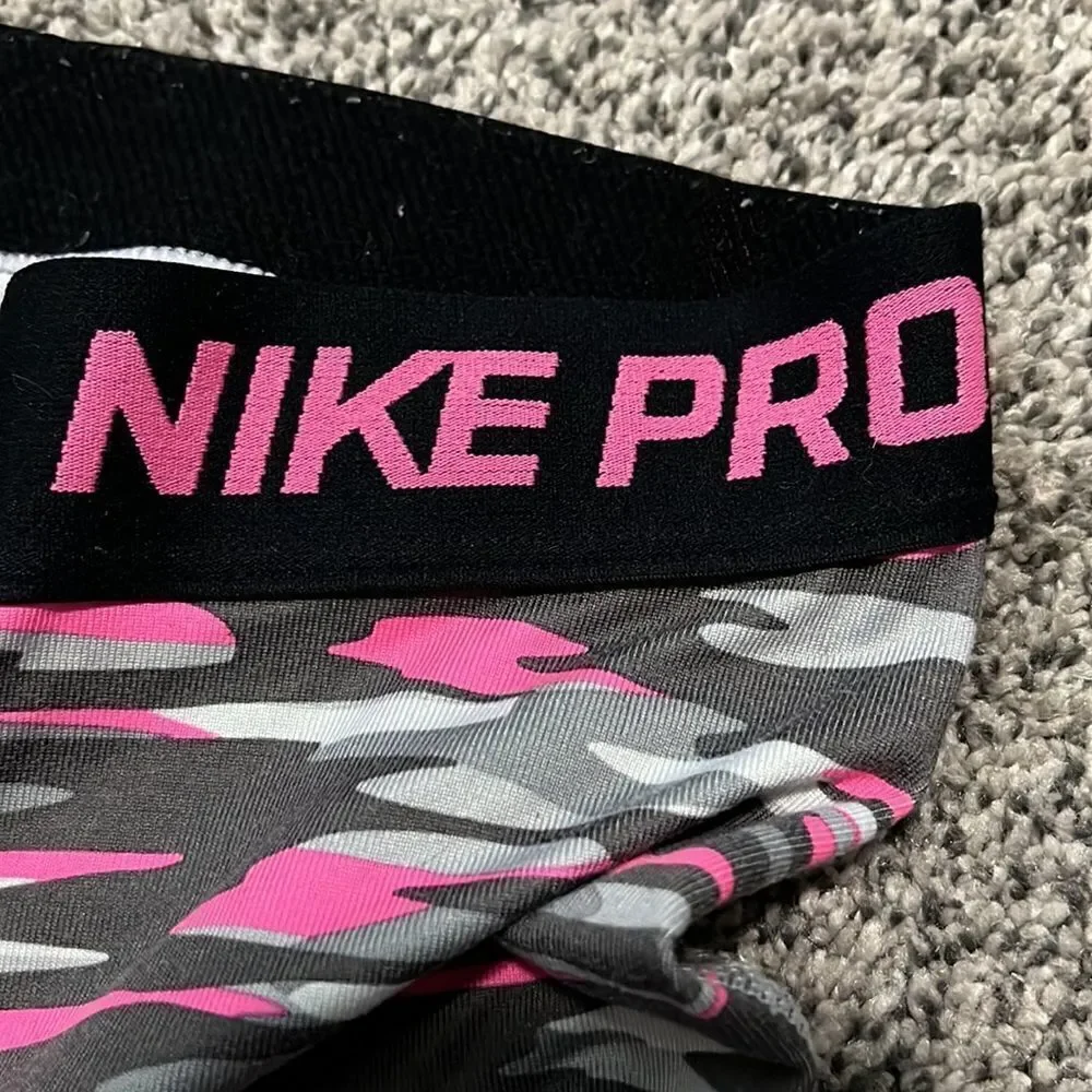 Nike Pro - Pink Gray Leggings -L